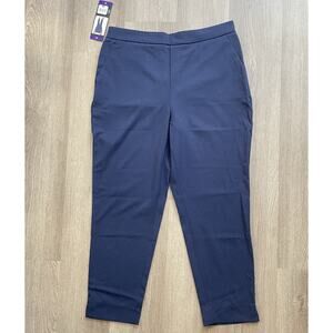 Banana Republic Tapered Pull On Pants Women’s Size 14 Dress pant Navy Blue New